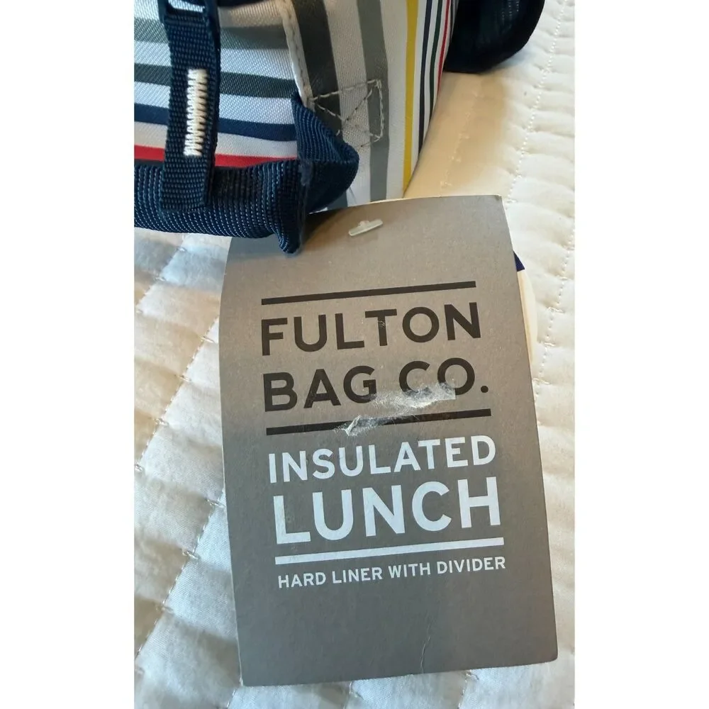 New!!  Fulton Bag Company Stripe Lunchbox
